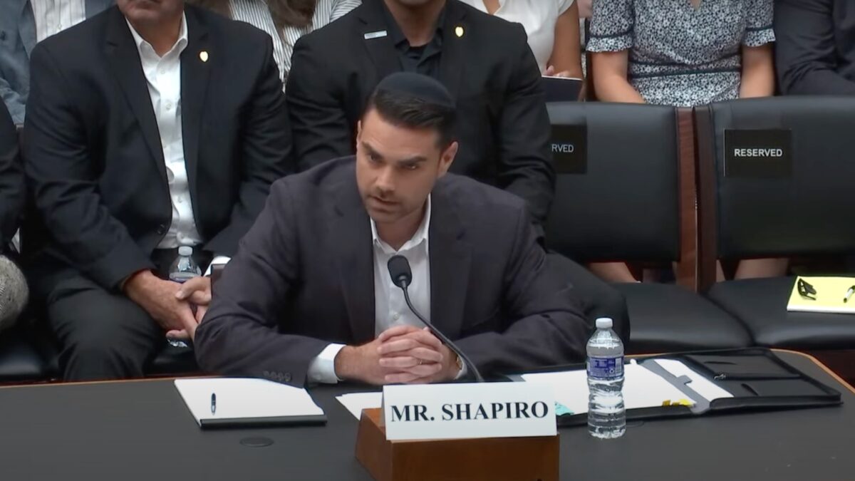 Ben Shapiro Delivers Blistering Opening Statement To Congress On ‘Cartel’ Silencing Conservatives