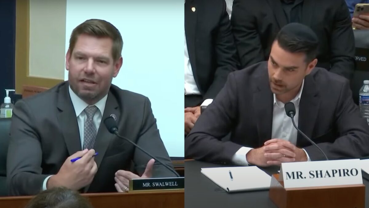 Ben Shapiro Wrecks Eric Swalwell After Dem Congressman Tries To Derail Hearing