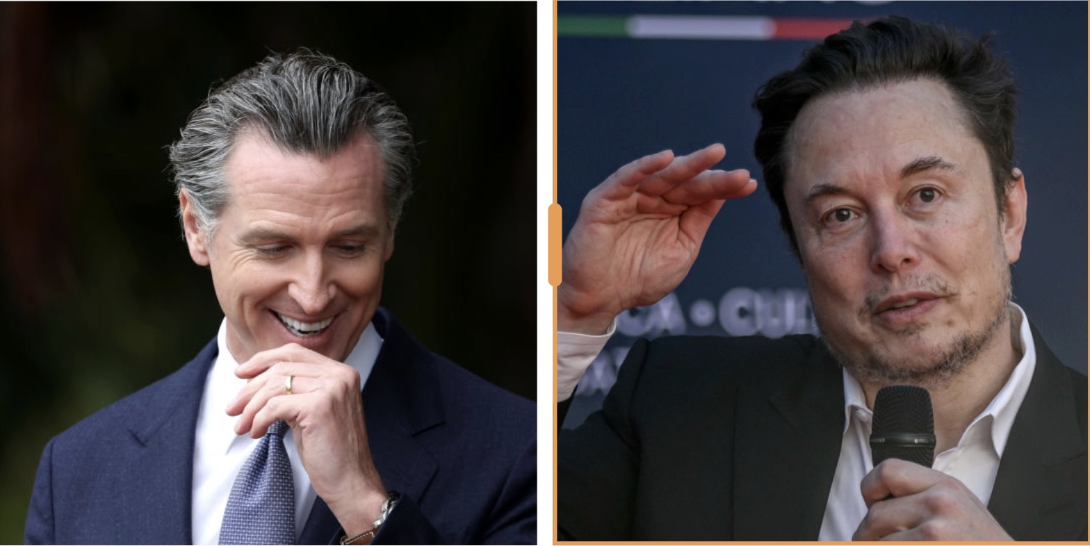 Newsom Mocks Musk. Musk Waves Bye-Bye: ‘Gavin’s Career Is Over’