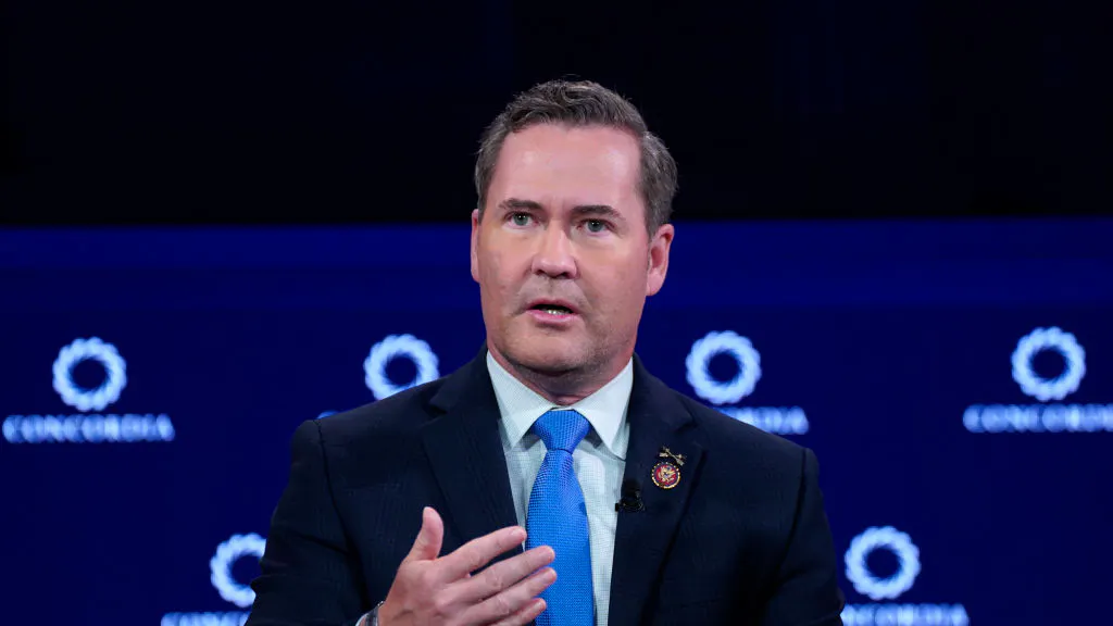 NEW YORK, NEW YORK - SEPTEMBER 18: Representative (FL-06), U.S. House of Representatives, T.H. Mike Waltz speaks during the 2023 Concordia Annual Summit at Sheraton New York on September 18, 2023 in New York City. (Photo by Riccardo Savi/Getty Images for Concordia Summit)
