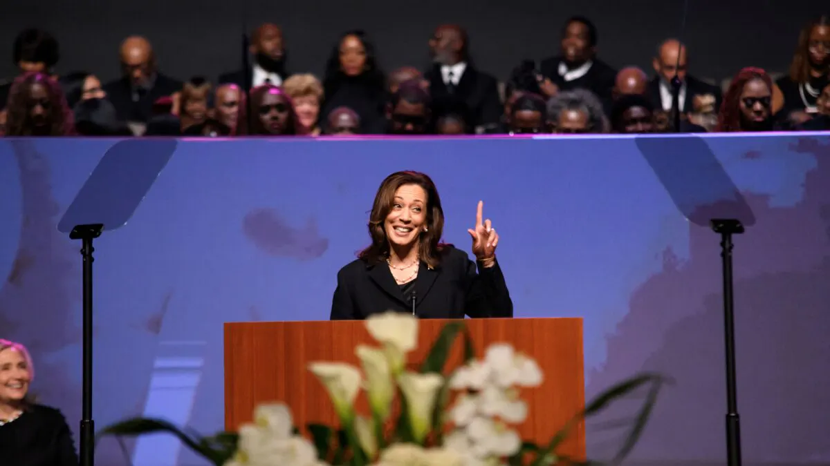 Harris Accidentally Refers To Herself As President During Eulogy For Late Congresswoman, Crowd Erupts Into Cheers
