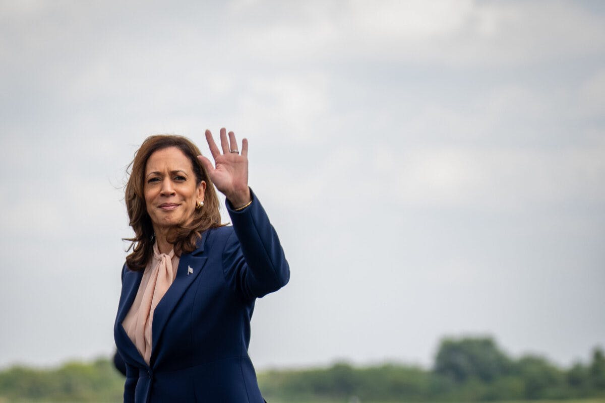 NextImg:Kamala Takes Brief Questions From Reporters, Says She’ll Set Up Full Interview ‘Before The End Of The Month’