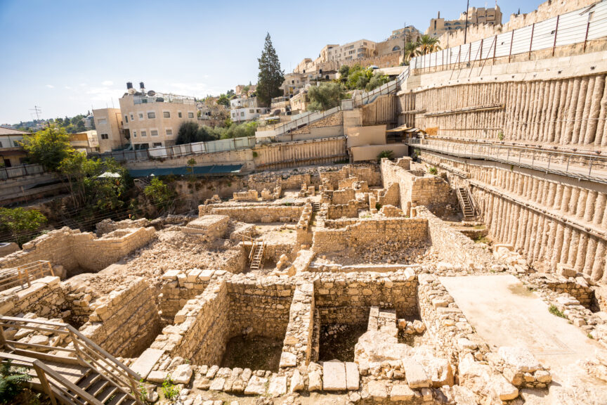 Archeological site in City of David, Jerusalem, Israel. Jacek_Sopotnicki. Getty Images.