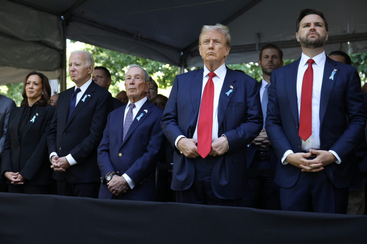 Trump, Harris, Biden, And Vance Stand Together For 9/11 Ceremony