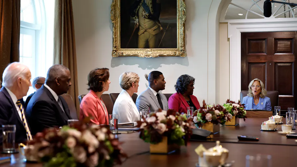 Jill Biden Slammed For Appearance At First WH Cabinet Meeting In Nearly A Year