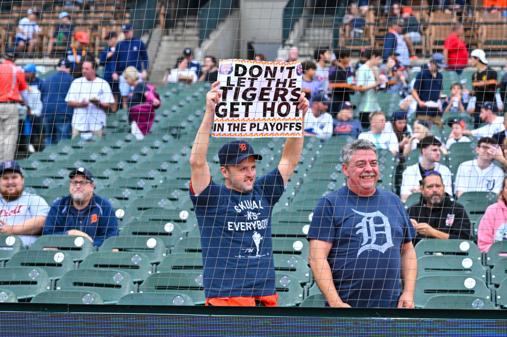 Detroit Tigers Celebrate Making Playoffs With Classy Move: Invite Superfan To Join Team Photo