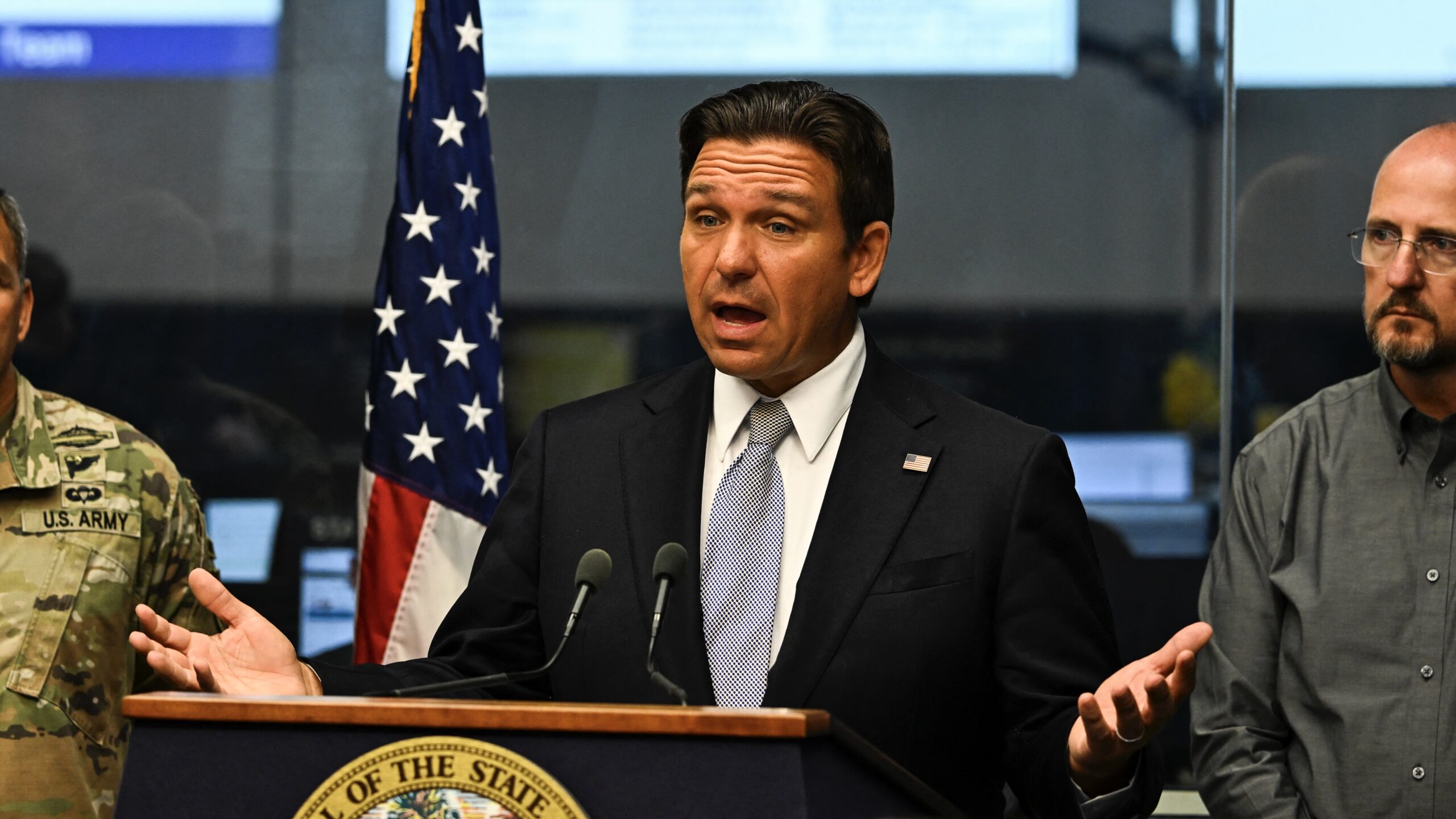 DeSantis Rips Harris For Supporting Port Strikes As Americans Suffer From Hurricane Damage