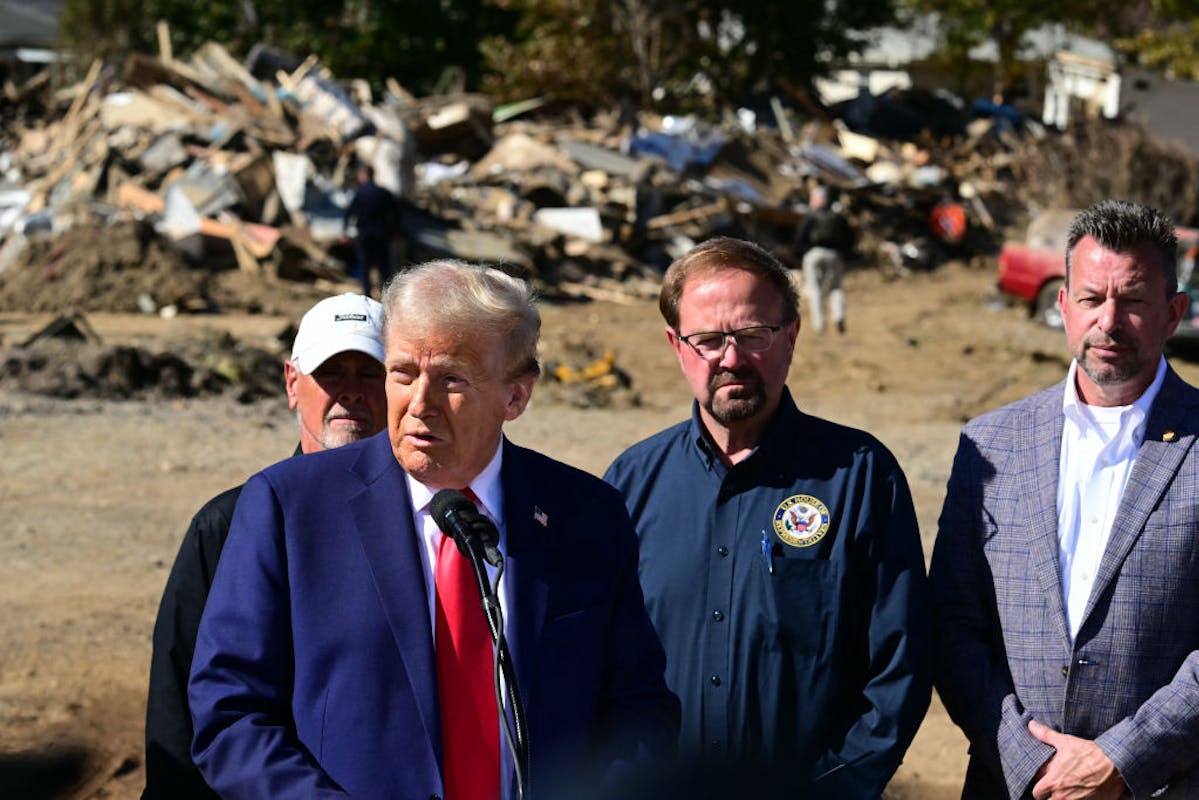 NextImg:‘The American People Answered The Call’: Trump Visits Helene-Ravaged North Carolina