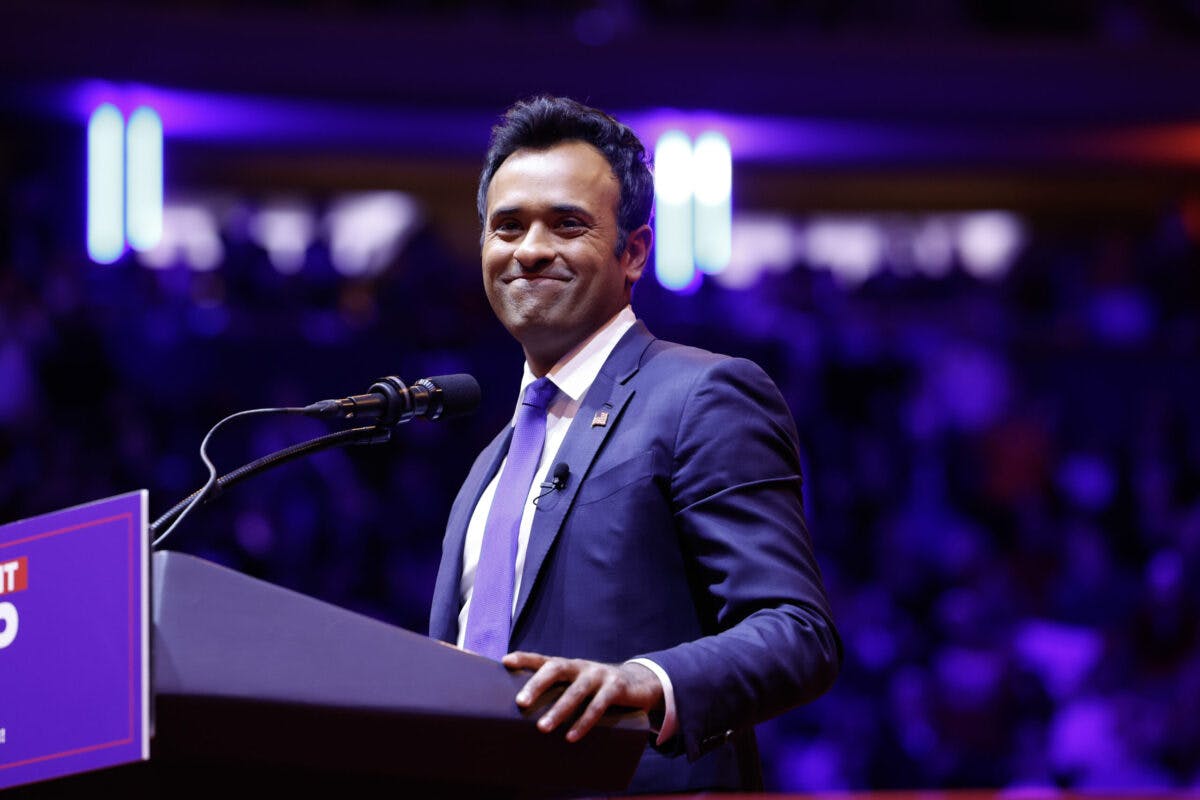NextImg:Ramaswamy Thrills Madison Square Garden Rally Crowd With Bold Claim: New York Is A ‘Swing State’
