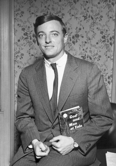 (Original Caption) William F. Buckley, writer, with first book, 