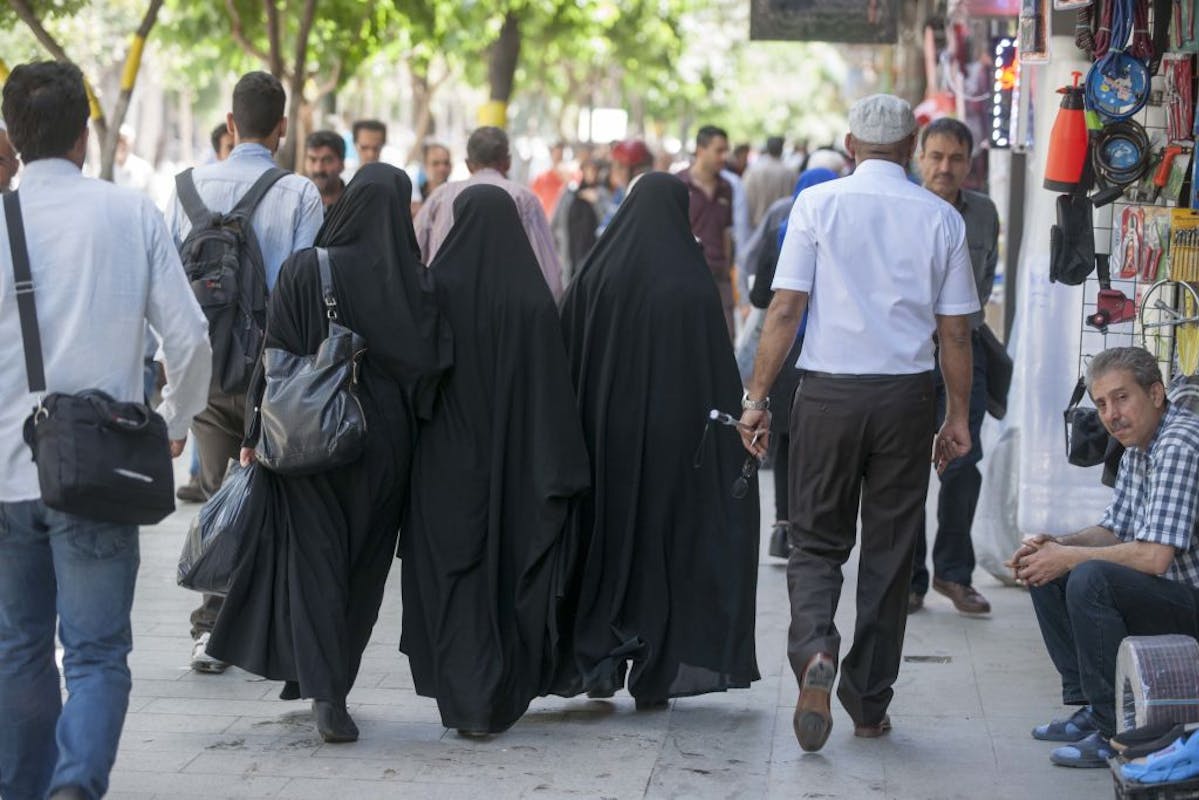 NextImg:Iranian Girl Defies Dress Code, Walks In Public In Bra And Underwear, Forcibly Taken Away