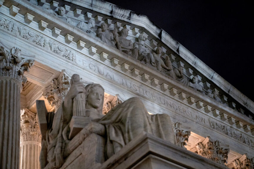 The US Supreme Court in Washington, DC, US, on Wednesday, Oct. 2, 2024. The US Supreme Court agreed to hear at least five cases this year that could potentially reshape the employment law landscape, including when plaintiffs are entitled to attorney's fees and whether workers must go through administrative processes before filing a federal civil rights violation claim in state court. Photographer: Stefani Reynolds/Bloomberg via Getty Images