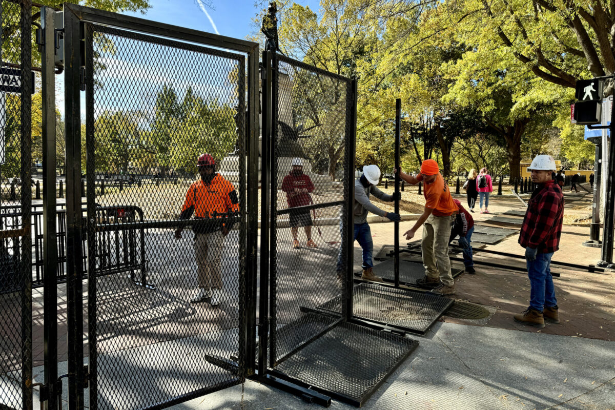 Authorities Put Up Security Fences Around D.C. Locations Ahead Of Election Day