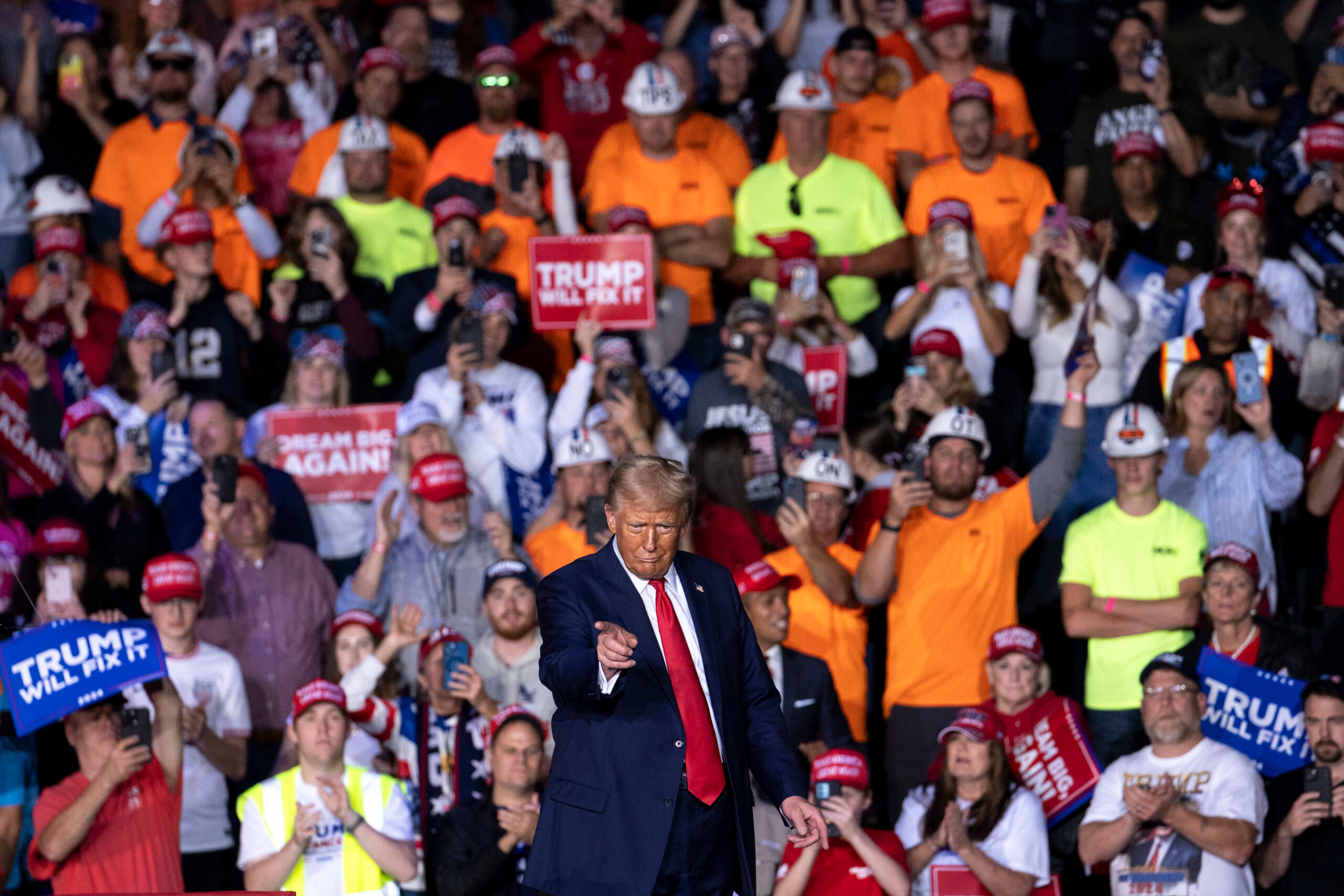 ‘I WIll Fix It’: Donald Trump Rallies Into The Early Hours Of Election Day