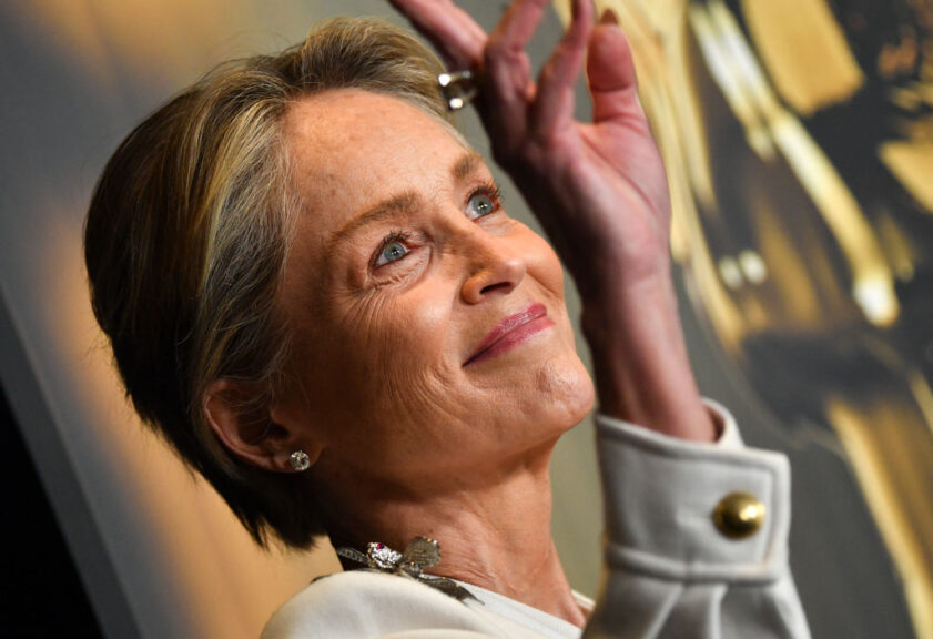 US actress Sharon Stone arrives for the Academy of Motion Picture Arts and Sciences' 15th Annual Governors Awards at the Ray Dolby Ballroom in Los Angeles on November 17, 2024. (Photo by VALERIE MACON / AFP) (Photo by VALERIE MACON/AFP via Getty Images)