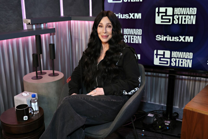 NEW YORK, NEW YORK - NOVEMBER 20: Cher visits SiriusXM's 'The Howard Stern Show' at SiriusXM Studios on November 20, 2024 in New York City. (Photo by Cindy Ord/Getty Images for SiriusXM)