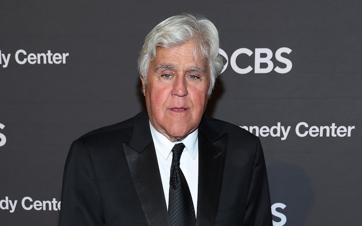 NextImg:Jay Leno Shows Off Facial Bruises, Wears Eye Patch After Tumbling Down 60-Foot Hill