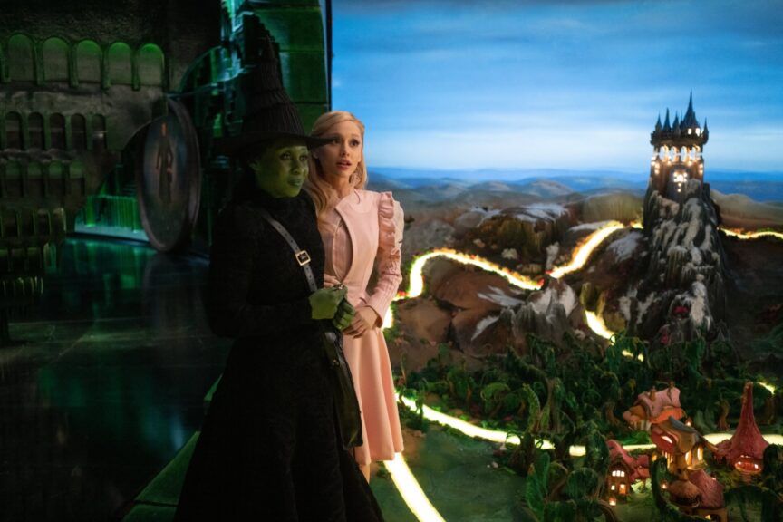 Ariana Grande and Cynthia Erivo in “Wicked” (2024). Photo by Universal Pictures. Copyright: Universal Studios. All Rights Reserved. Universal Pictures. Marc Platt Productions. SKY Studios. IMDB.