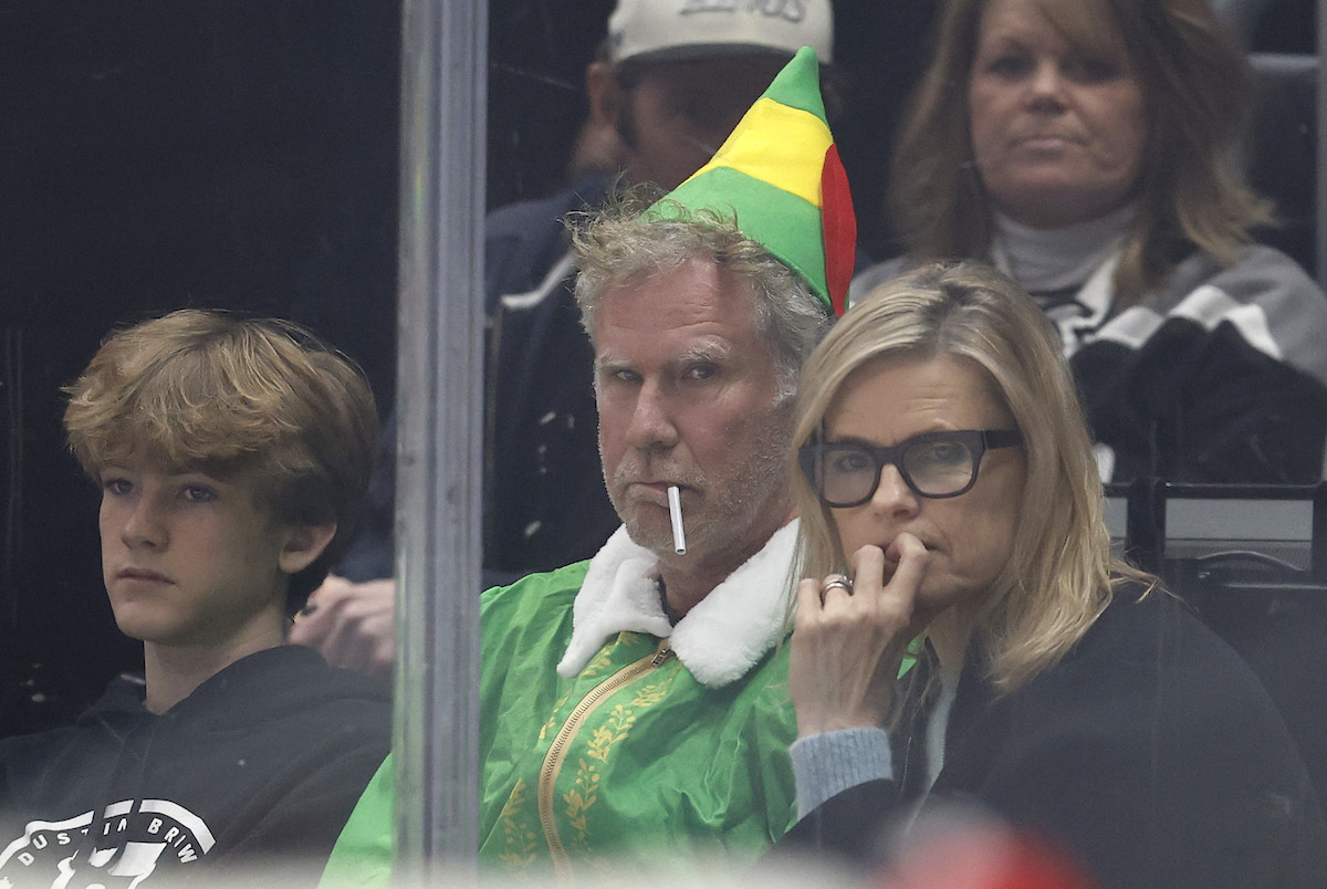 Will Ferrell Attends NHL Game In ‘Elf’ Costume, With A Cigarette And A Frown