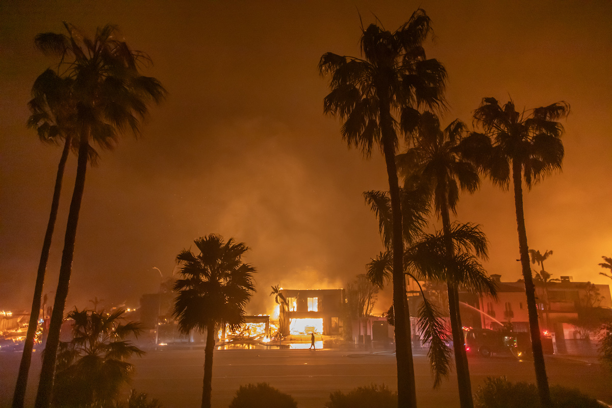 SEE IT: The Moment The Palisades Fire Erupted Caught On Airport Video Feed