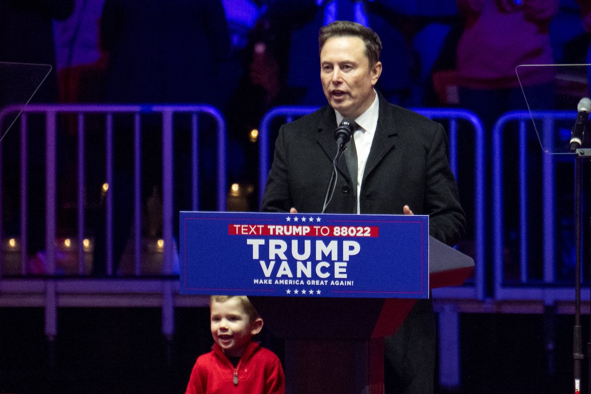 Elon Musk’s 4-Year-Old Son Steals The Show During Inauguration Rally