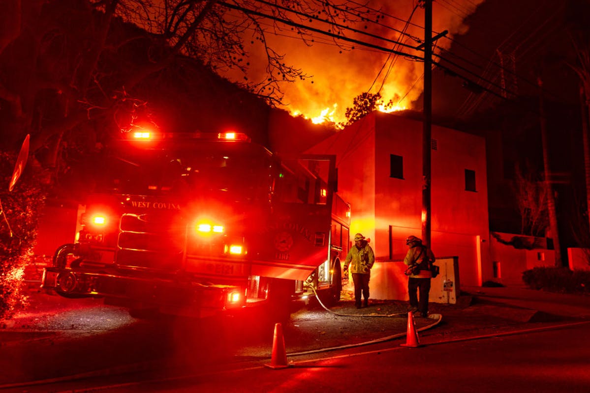 NextImg:Palisades Fire Reaches Densely Populated Mandeville Canyon In SoCal