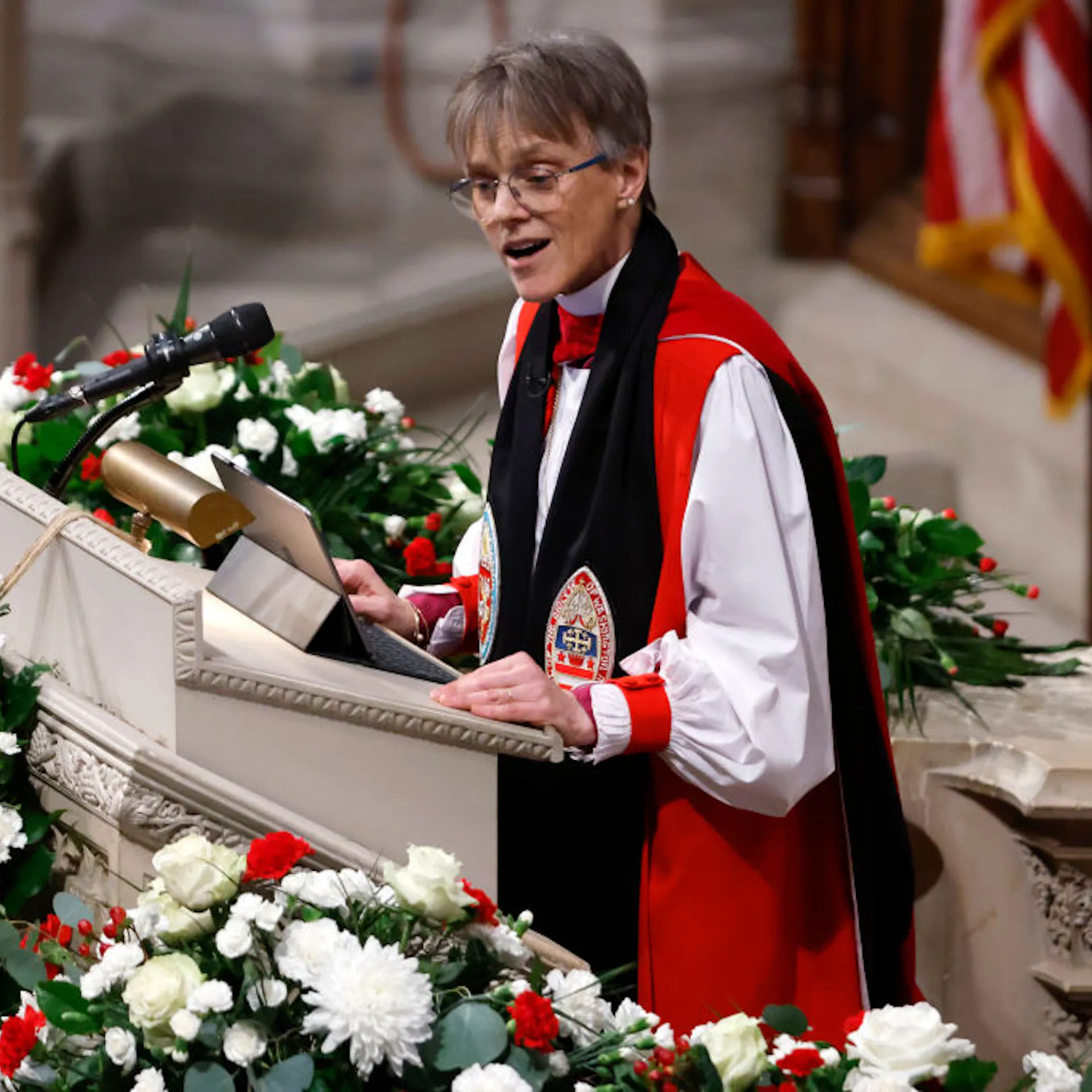 Fake Feminist ‘Bishop’ Turns Inaugural Prayer Service Into Woke Anti-Trump Lecture
