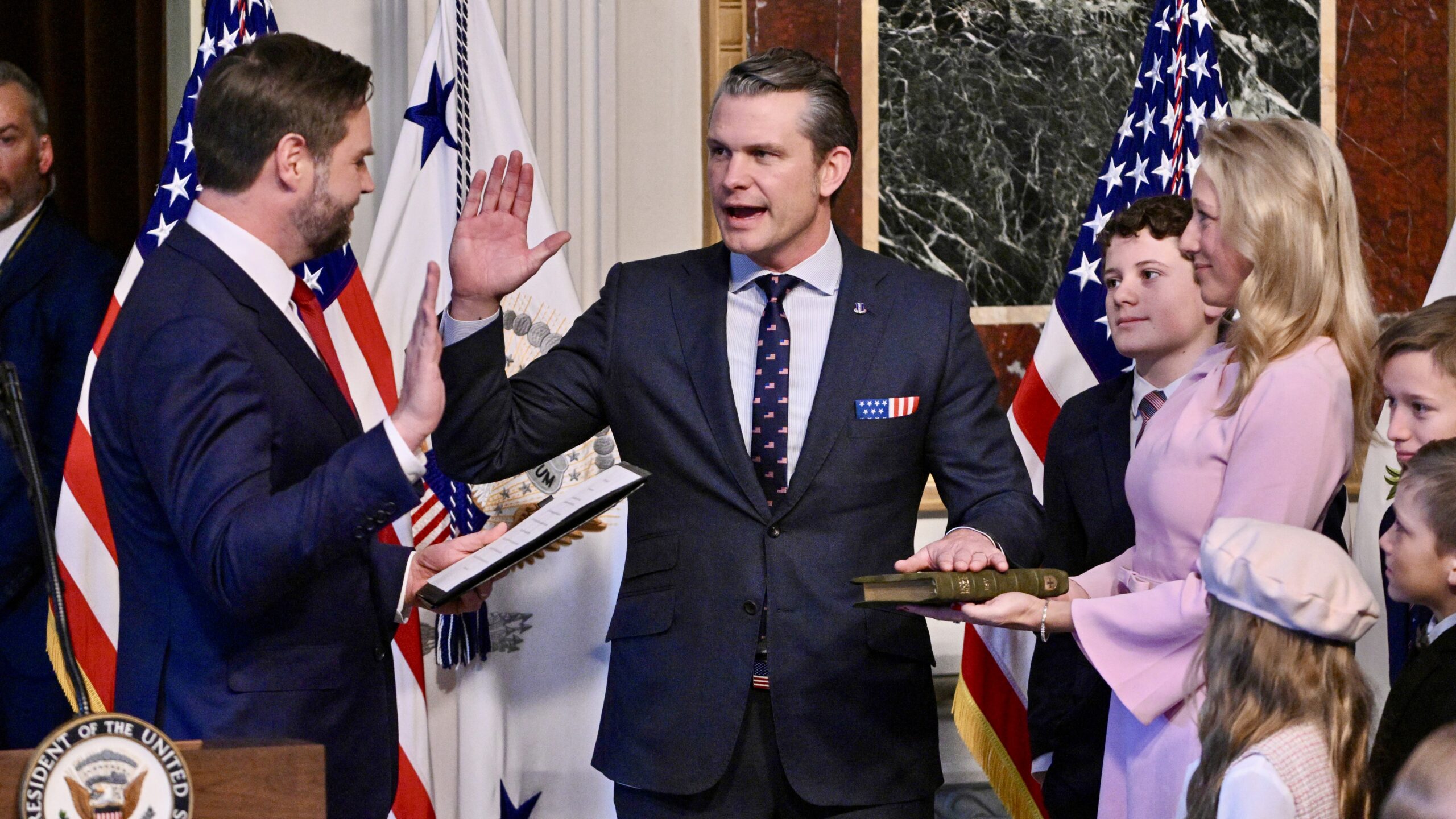 Hegseth Delivers Remarks After Being Sworn In: ‘I Want To Thank The Warfighters’