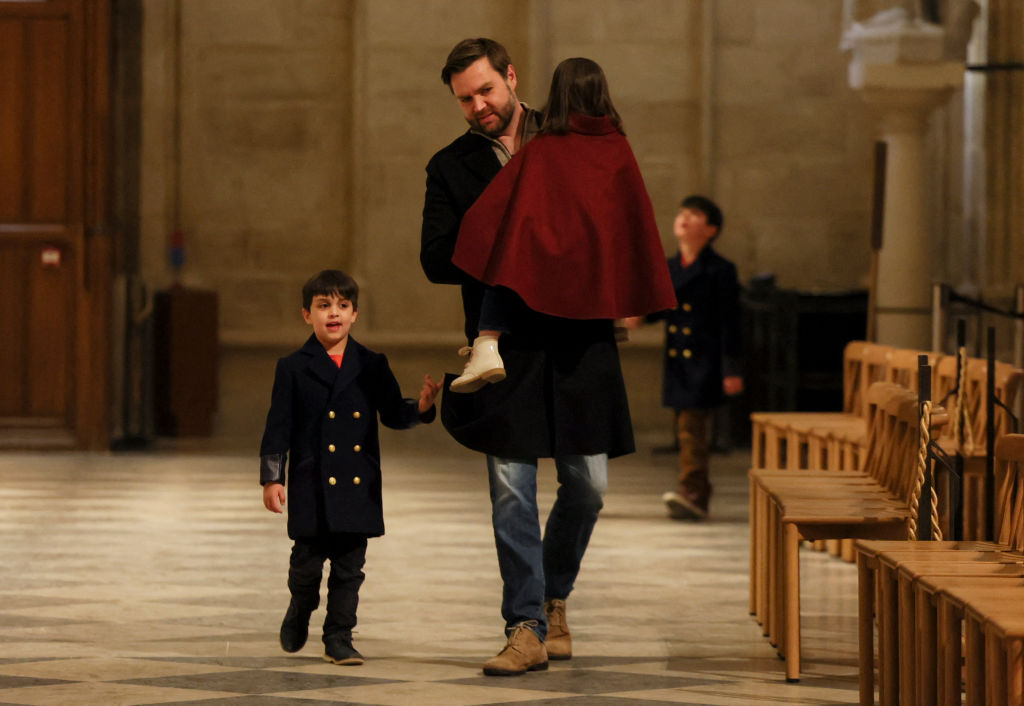 JD Vance Tours Notre Dame In Paris With His Family, 5-Year-Old Vivek Steals The Show