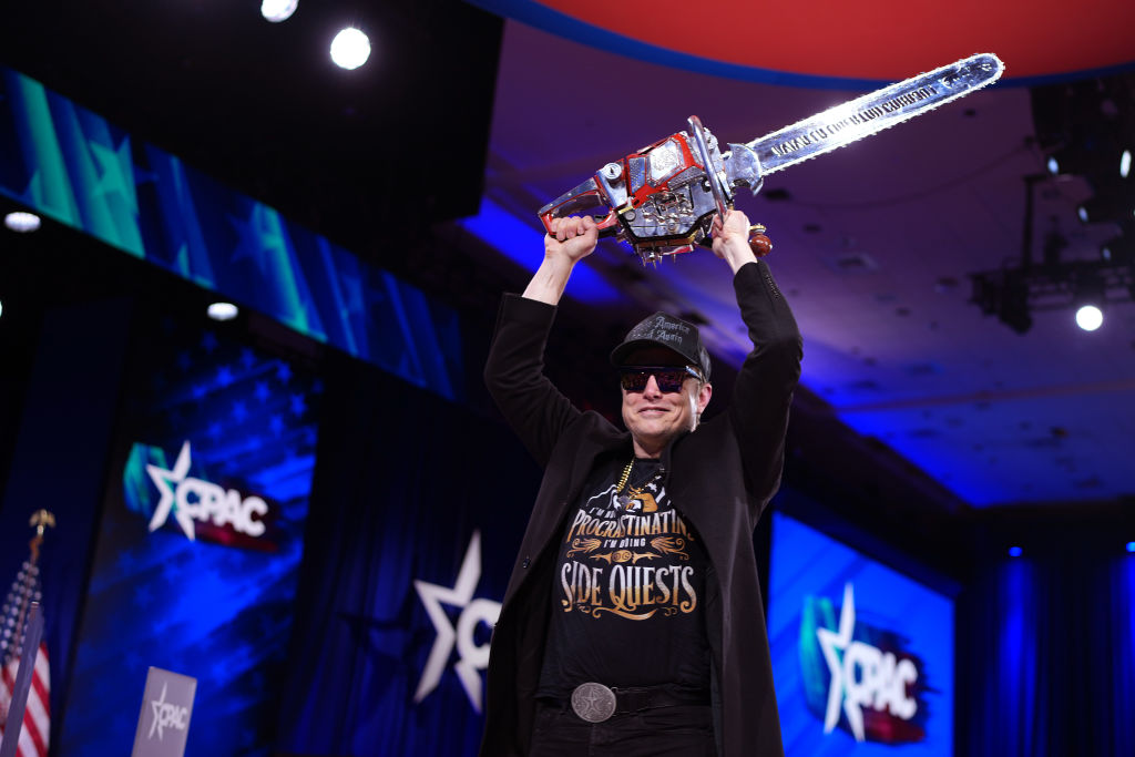 Musk Waves Chainsaw At CPAC: ‘This Is The Chainsaw For Bureaucracy’