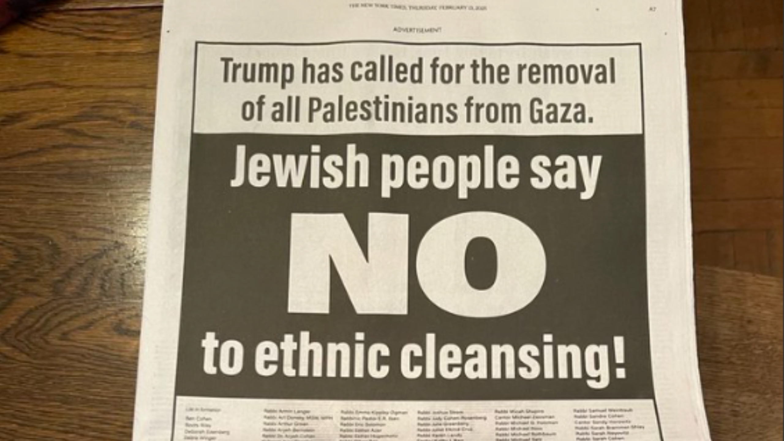 Leftist Jews Buy Full Page Suicide Note In The New York Times