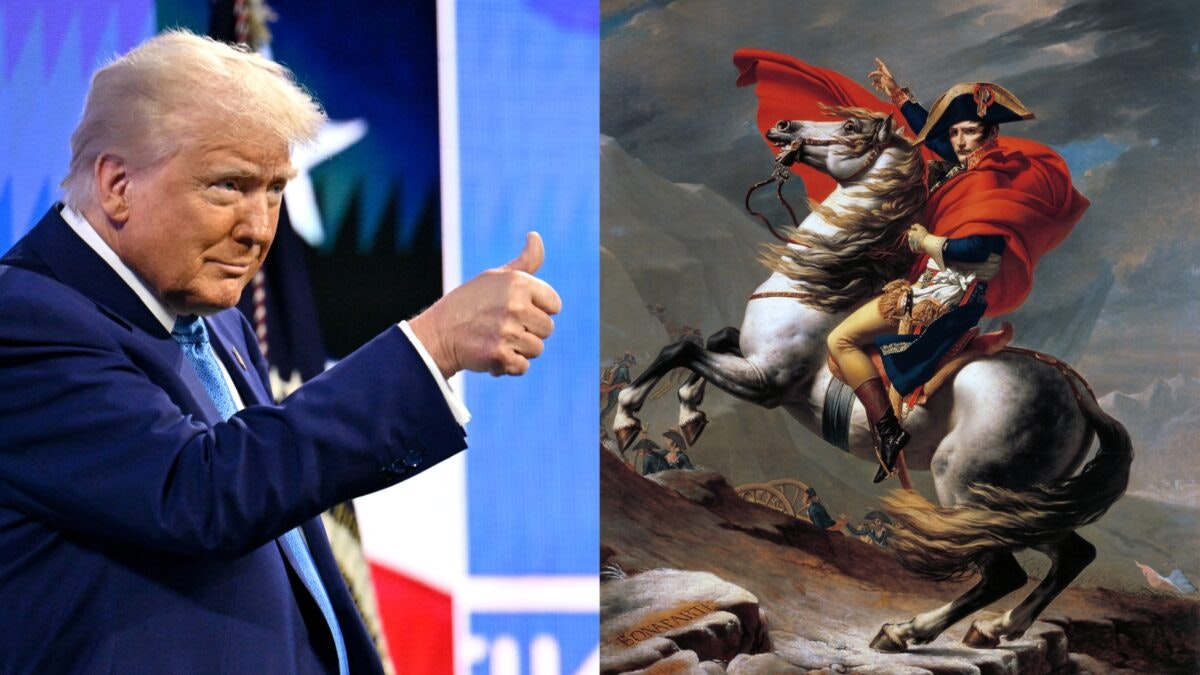 NextImg:Michael Knowles Defends Trump As Legacy Media Rages Over Napoleon Quote, ‘Long Live The King’ Post