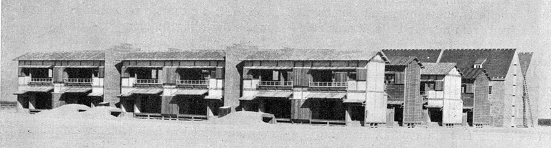 View of the German and Japanese Village at Dugway Proving Grounds, Utah, 1943. US ARMY, Public domain, via Wikimedia Commons.