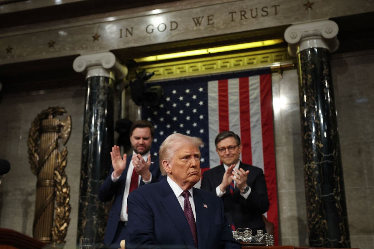 NextImg:President Trump Touts Accomplishments In Powerful Address: ‘America’s Momentum Is Back’