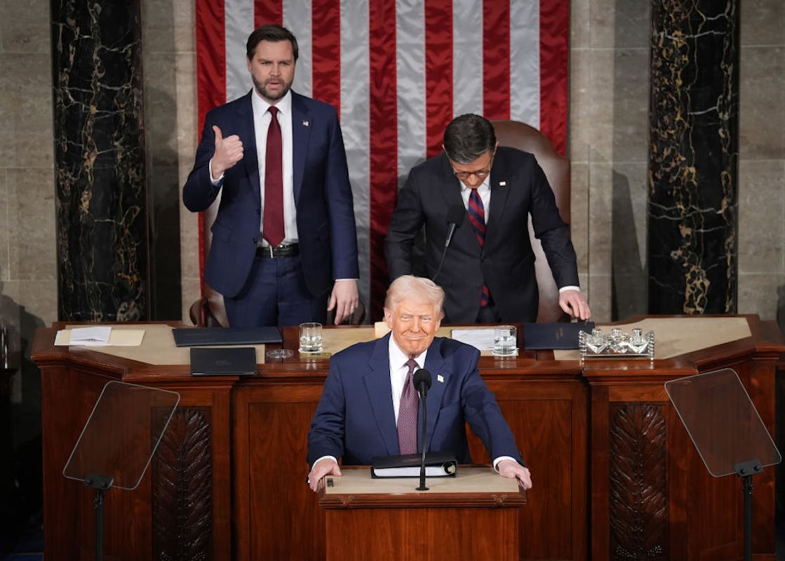 NextImg:‘The Dad The Democrats Never Had’: X Lights Up As Vance, Johnson Eyeball Unruly Dems
