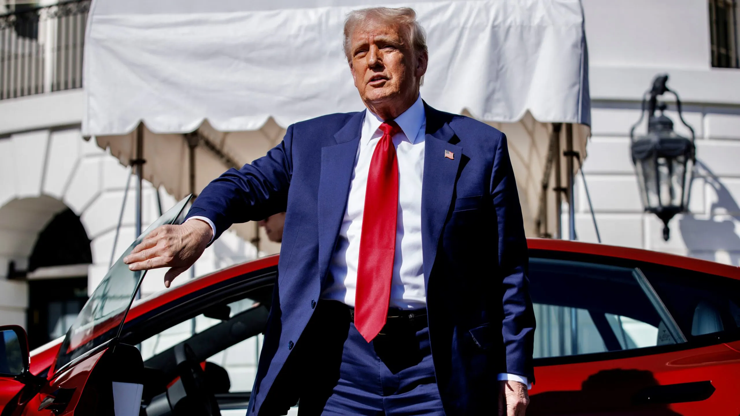 Trump Buys A Tesla In Show Of Support For Automaker