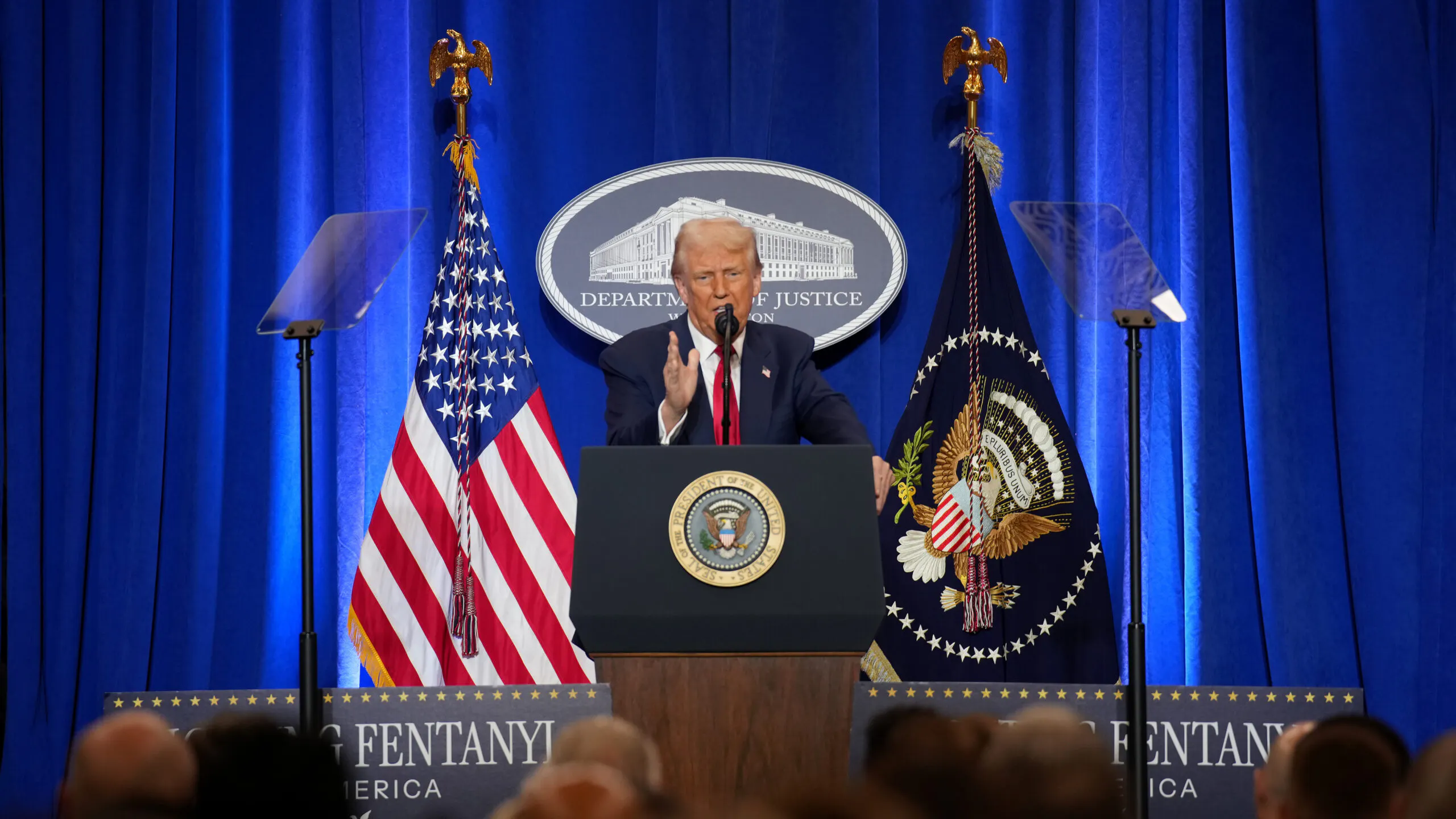 In First Remarks At DOJ, President Trump Vows Past Days Of Weaponization ‘Are Over’