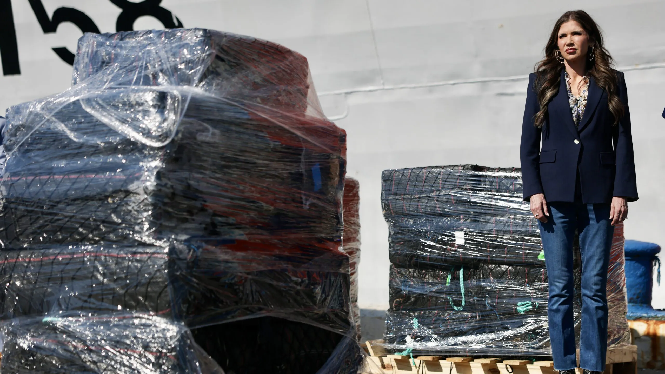 Kristi Noem Oversees Coast Guard Offloading ‘Historic’ $500+ Million Drug Seizure
