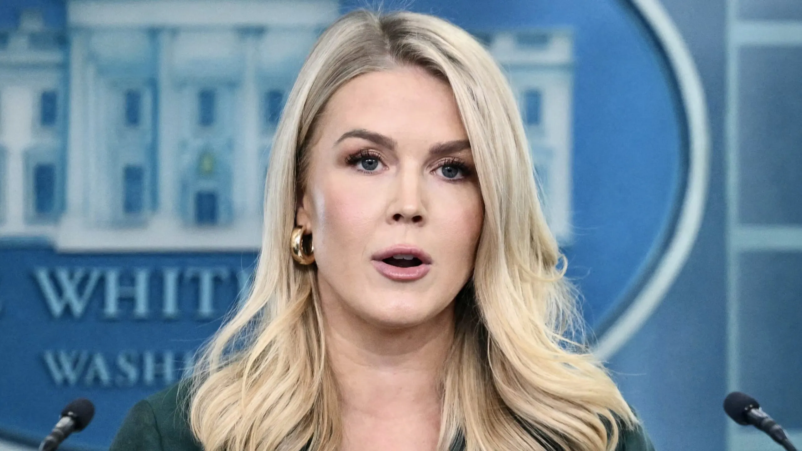 Karoline Leavitt Hammers Jeffrey Goldberg At Press Briefing