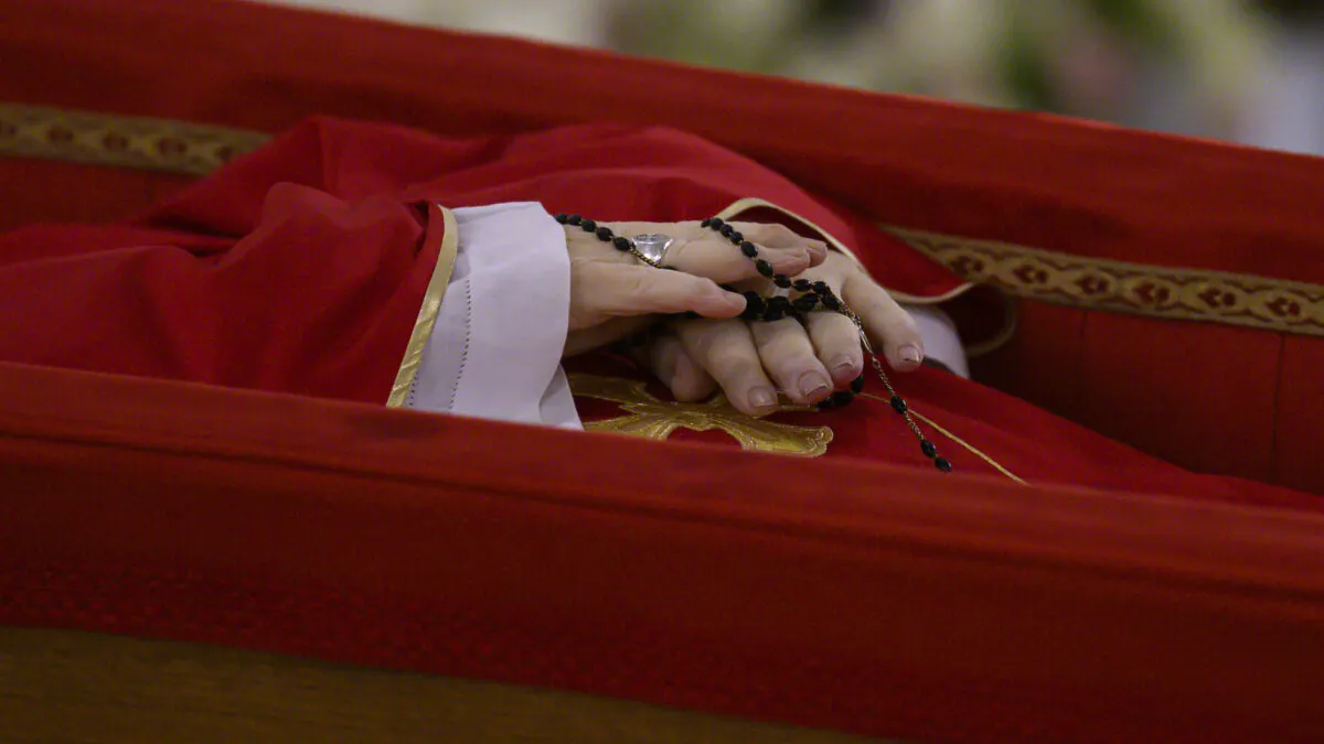 Vatican Releases First Photos Of Pope Francis In Casket