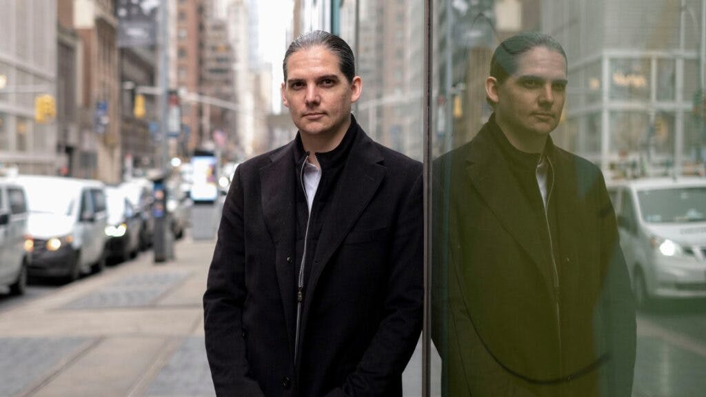 Conservative influencer Robby Starbuck prior to an interview in New York, US, on Wednesday, March 5, 2025.
