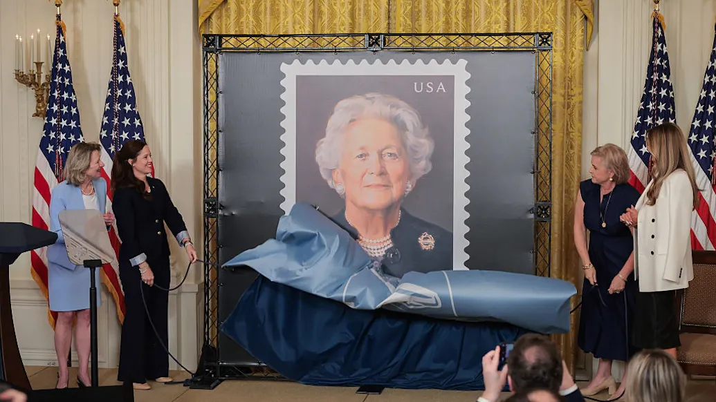 Melania Trump Unveils New Postal Stamp Honoring Former First Lady