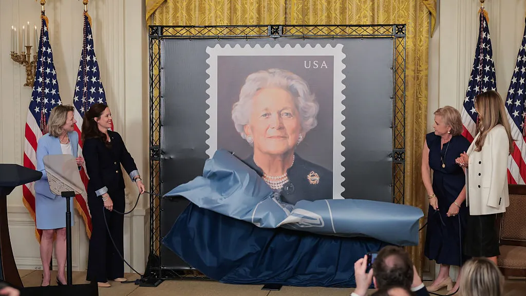 Melania Trump Unveils New Postal Stamp Honoring Former First Lady