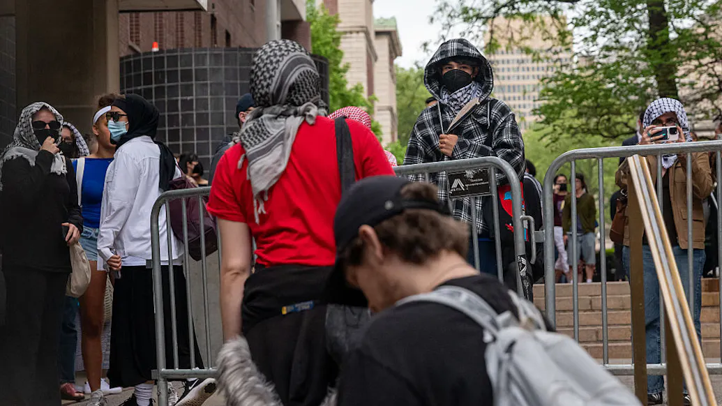 Masked Anti-Israel Activists Take Over Columbia U Library During Finals. No One Expels Them.