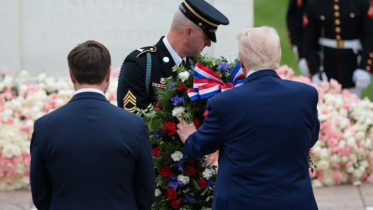 NextImg:WATCH: Trump Lays Wreath At Tomb Of The Unknown Soldier On Memorial Day