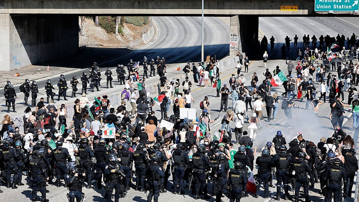 NextImg:Republicans Push Federal Ban On Blocking Interstates After L.A. Riots Cause Highway Chaos