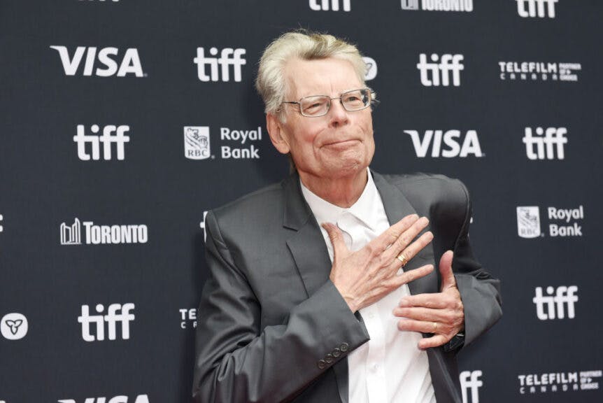 TORONTO, ONTARIO - SEPTEMBER 06: Stephen King attends the premiere of "The Life of Chuck" during the 2024 Toronto International Film Festival at Princess of Wales Theatre on September 06, 2024 in Toronto, Ontario. (Photo by Olivia Wong/Getty Images)