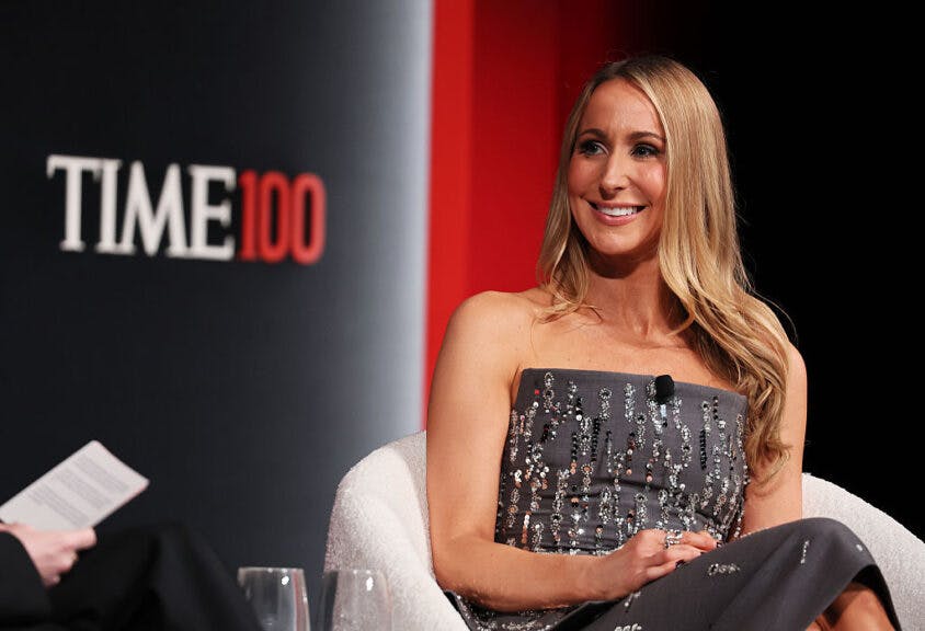 NEW YORK, NEW YORK - APRIL 23: Nikki Glaser speaks onstage during the 2025 TIME100 Summit at Jazz at Lincoln Center on April 23, 2025 in New York City. (Photo by Jemal Countess/Getty Images for TIME)