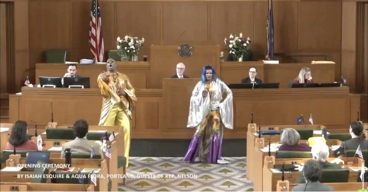 WATCH: Oregon Dems Turn House Floor Into Drag Show Stage