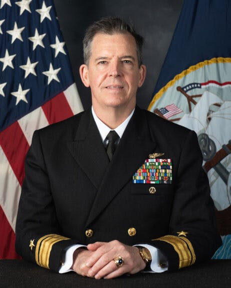 Defense Department photo of Admiral Donnelly. 